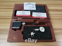 Starrett 708A Dial Test Indicator & 657 magnetic Base in wooden case #I-3481