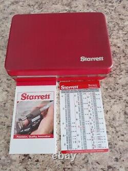 Starrett 708A Dial Test Indicator with Dovetail Mount. 010 Range, 0-5-0 Dial