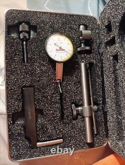 Starrett 708ACZ -Dial Test Indicator with Dovetail Mount, Attachments and Case