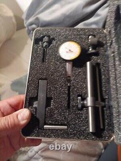 Starrett 708ACZ -Dial Test Indicator with Dovetail Mount, Attachments and Case