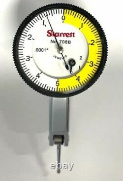 Starrett 708B Dial Test Indicator with Dovetail. 020 Range. 0001 Graduations