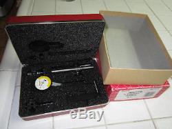 Starrett 708BCZ Test Indicator With Attachments, Dovetail Mount, Yellow white dial