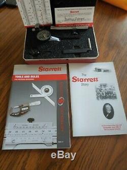 Starrett 709A. 0005 Dial Test Indicator Set With Black Face in Case no box