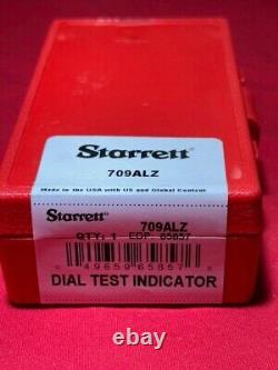 Starrett 709ALZ Dial Test Indicator with Dovetail Mount. 050 Range, 0-25-0 Dial