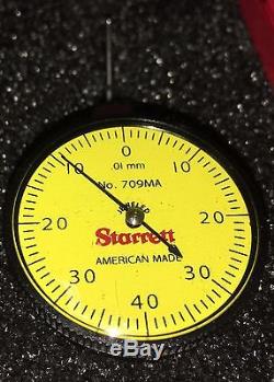 Starrett 709ma Metric Dial Test Indicator. 01mm Grads, 0-40-0 Dial. 8mm Range