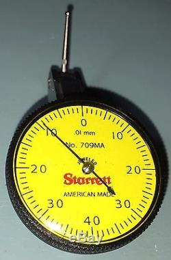 Starrett 709ma Metric Dial Test Indicator. 01mm Grads, 0-40-0 Dial. 8mm Range