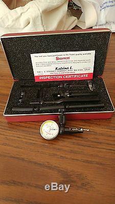 Starrett 711 LCSZ 001 dial indicator with all Attachments this is NEW