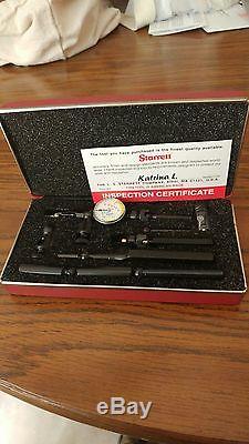 Starrett 711 LCSZ 001 dial indicator with all Attachments this is NEW