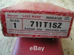 Starrett 711-T1SZ Last Word Dial Indicator Kit. 0001 Machinist