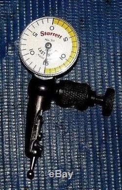Starrett 711GCSZ Last Word Dial Test Indicator with Attachments Scratch free lens