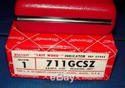 Starrett 711GCSZ Last Word Dial Test Indicator with Attachments Scratch free lens
