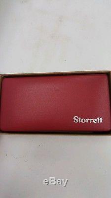 Starrett 711lcsz Last Word Dial Test Indicator With Attachments And Leather Case