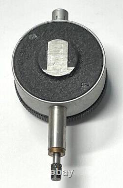 Starrett 80-144J Miniature Dial Indicator with Flat Back, 0.100 Range. 001