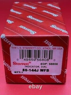 Starrett 80-144J WFB Mini Dial Indicator 0.100 Range, 0-20-0 Balanced Dial