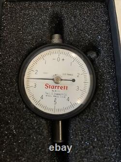 Starrett 81-111J Dial Indicator 0.025 Range, 0-5-0 Balanced Dial