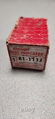 Starrett 81-111J Dial Indicator, 0.025 Range. 0001 with box Pratt & Whitney