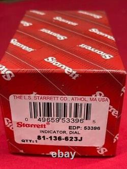 Starrett 81-136-623J Dial Indicator 0.075 Range Double Row Figures -0-30/+0-30