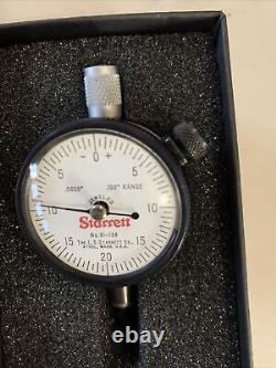 Starrett 81-138J Dial Indicator 0.100 Range, 0-20-0 Balanced Dial