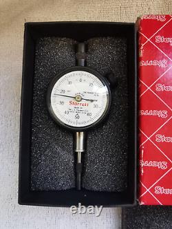 Starrett 81-141J Dial Indicator 0.250 Range, 0-50-0 Balanced Dial NEW OPEN BOX