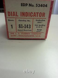 Starrett 81-143J Dial Indicator IN STOCK VINTAGE