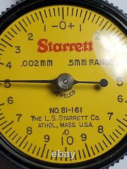 Starrett 81-161 Metric Dial Indicator, Excellent Condition