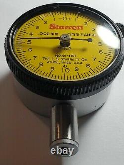 Starrett 81-161 Metric Dial Indicator, Excellent Condition