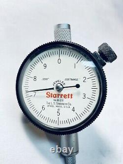 Starrett 81-211J Dial Indicator with Box. 0001 Resolution NICE