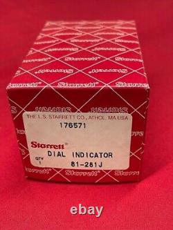 Starrett 81-281J Dial Indicator, 0-100 Dial, 2.5mm Range IN STOCK