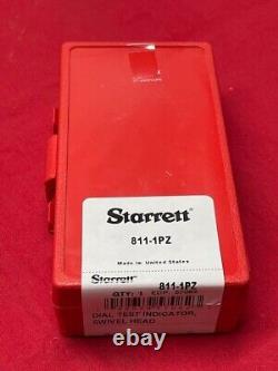 Starrett 811-1PZ Dial Test Indicator with Swivel Head. 060 Range, 0-30-0 Dial