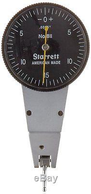Starrett 811 B811-5PZ Dial Test Indicator Swivel 0-15-0 0.0005 50% OFF