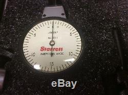 Starrett #811 Dial Test Indicator withswivel head. In Case withattachments