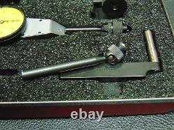 Starrett #811 Swivel Head Dial Test Indicator With Attachments & Case