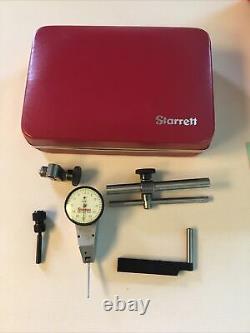 Starrett 811 White Face Dial Indicator With Attachments Swivel Head