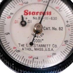 Starrett 82 1/2 Bore Dial Indicator Bore Depth Gage. 0001 Precision 81-111-630