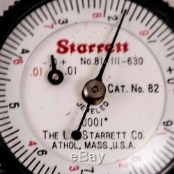Starrett 82 1/2 Bore Dial Indicator Bore Depth Gage. 0001 Precision 81-111-630