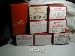 Starrett / Brown & Sharp 8 Boxes Of Disassembled Machinist Guages In Ea. Box