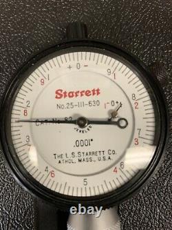 Starrett Cat. No. 82 dial bore gage with master set ring 1.2500 &. 0001 Indicator