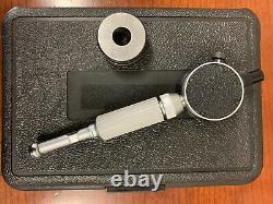 Starrett Cat. No. 82 dial bore gage with master set ring. 625 with. 0001 indicator
