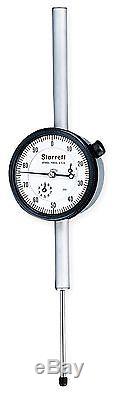 Starrett Continuous Reading Dial Indicator, AGD 2, 2.250 Dial Size, 0 to 4