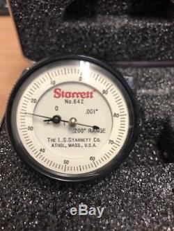 Starrett Depth Gage with. 001 dial indicator. 0-4 range