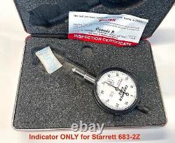 Starrett Dial INDICATOR ONLY for 683-2 Chamfer Gage, 0-1 Range. 001