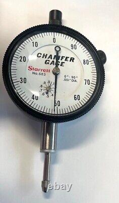 Starrett Dial INDICATOR ONLY for 683-2 Chamfer Gage, 0-1 Range. 001