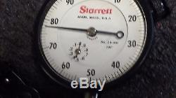 Starrett Dial Indicator 25-441 with Magnetic Base in Steel Box USA (930-6)