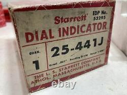 Starrett Dial Indicator 25-441J, 1 Range, Great Condition