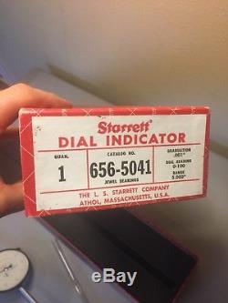 Starrett Dial Indicator 655-5041 5 inch travel. 001