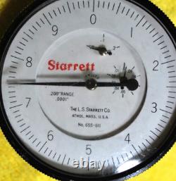 Starrett Dial Indicator 655-611J in Original Starrett Box