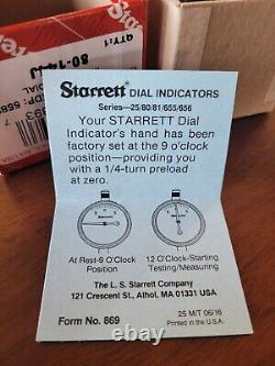Starrett Dial Indicator 80-144J