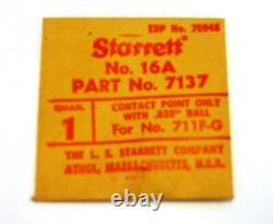 Starrett Dial Indicator Contact Points