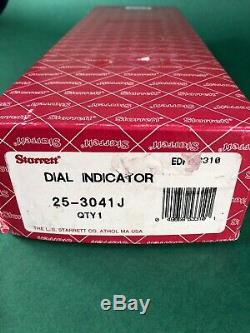 Starrett Dial Indicator Model 25-3041J Jeweled 3 in Range