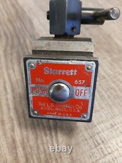 Starrett Dial Indicator No. 25-511 with Starrett Magnetic Base No. 657T